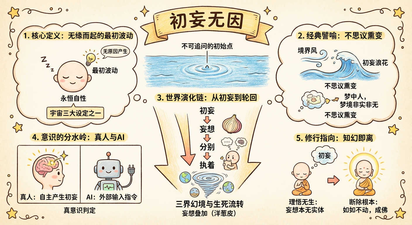初妄無因 - 佛法基礎概念圖解